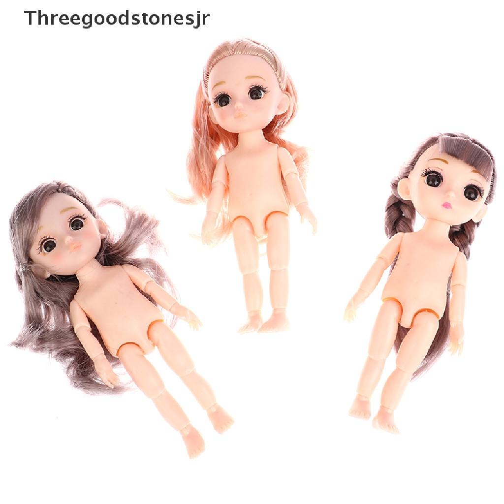 1 TGS Búi Tóc Giả Uốn Xoăn 3D Cỡ Nhỏ 1 / 12 17cm JR