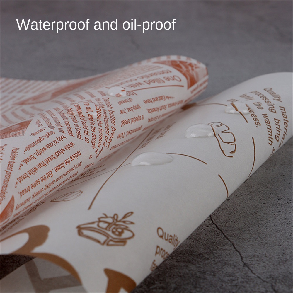 Set 50 Giấy Thấm Dầu Chống Thấm Nước Dùng Để Làm Bánh Hamburger