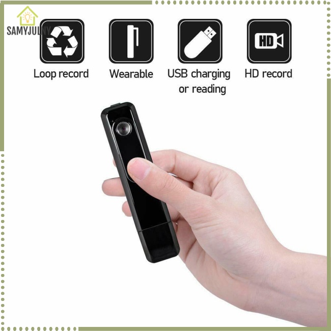 Máy Quay Mini Hd 1080p Thiết Kế Nhỏ Gọn Bỏ Túi Tiện Dụng Cho Gia Đình / Văn Phòng