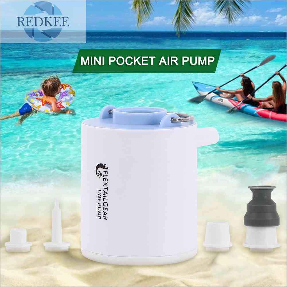 Máy Bơm Hơi Mini 1300mAh Sạc USB Tiện Dụng