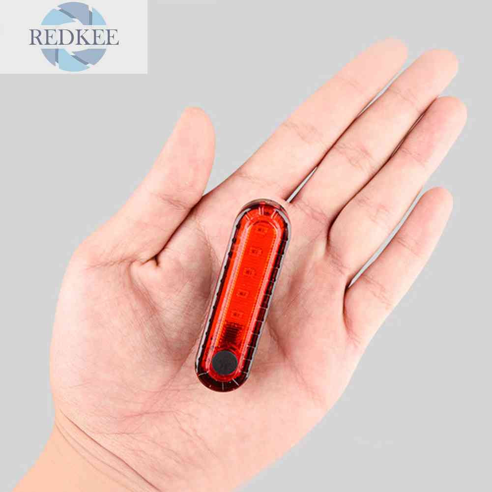 Đèn Chiếu Hậu 4 Chế Độ Chống Nước IPX5 Cho Xe Đạp