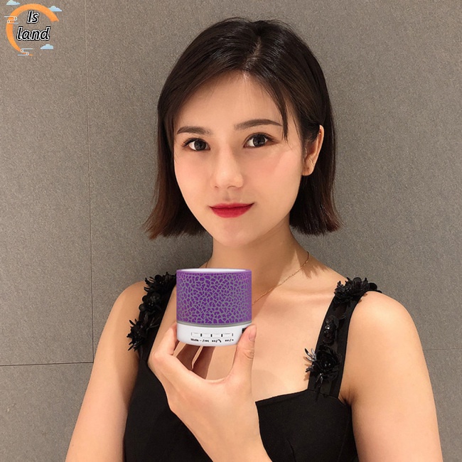 [IS] Loa Bluetooth Không Dây Âm Thanh Siêu Trầm Mini Có Đèn Nhiều Màu Sắc Cho Máy Tính