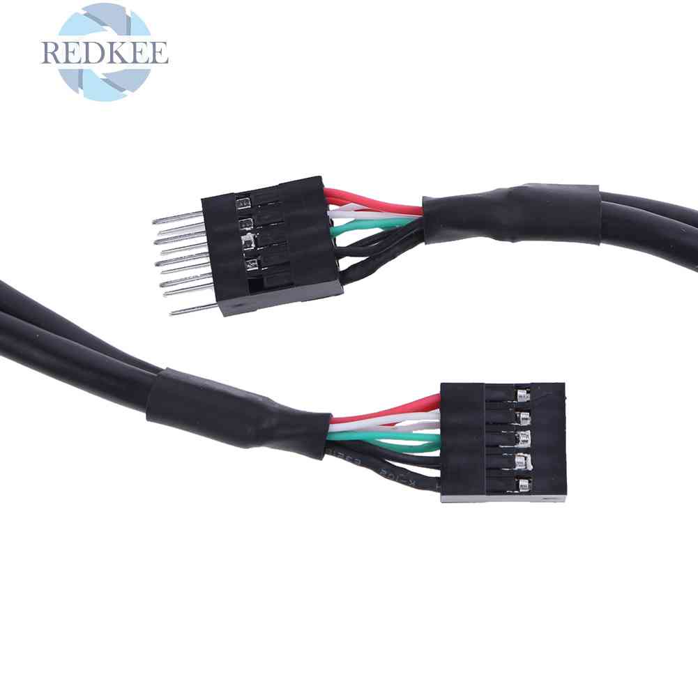 Dây Cáp Mở Rộng Màu Đen 50cm USB 2.0 9 Pin Male Sang 9 Pin Female