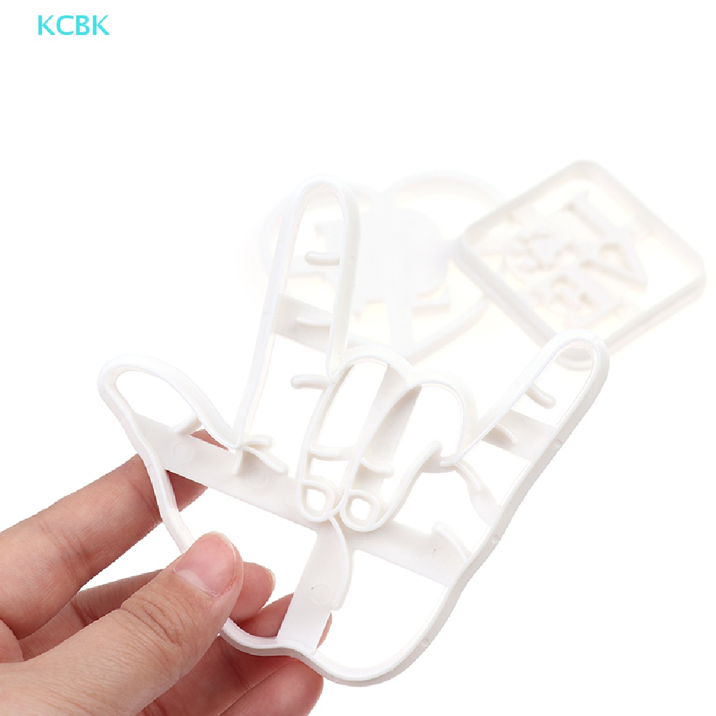 Khuôn Nhựa Trắng Cắt Bánh Quy Hình Bàn Tay Tạo Hình Trái Tim