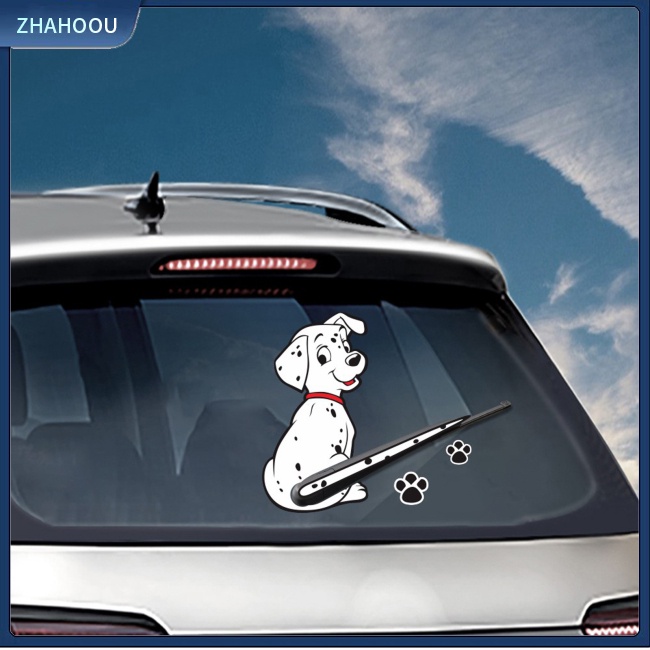 ☃Phụ Kiện Trang Trí Nhà Cửa Độc Đáo Sáng Tạo☃ Miếng Dán Trang Trí Cửa Kính Xe Hơi Họa Tiết Chú Chó Dễ Thương D-1408