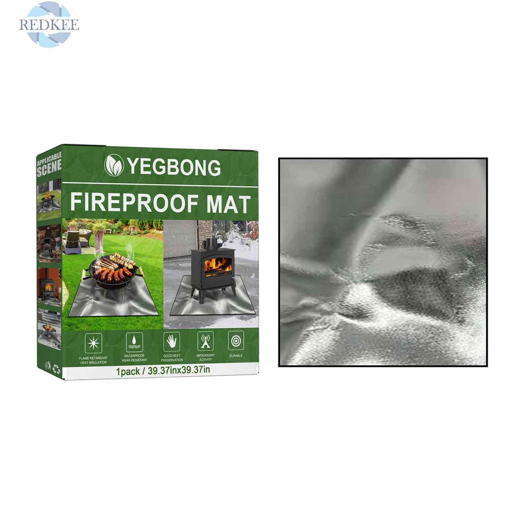 Thảm Lót Sàn Chống Cháy Bảo Vệ Sàn Nhà Màu Bạc