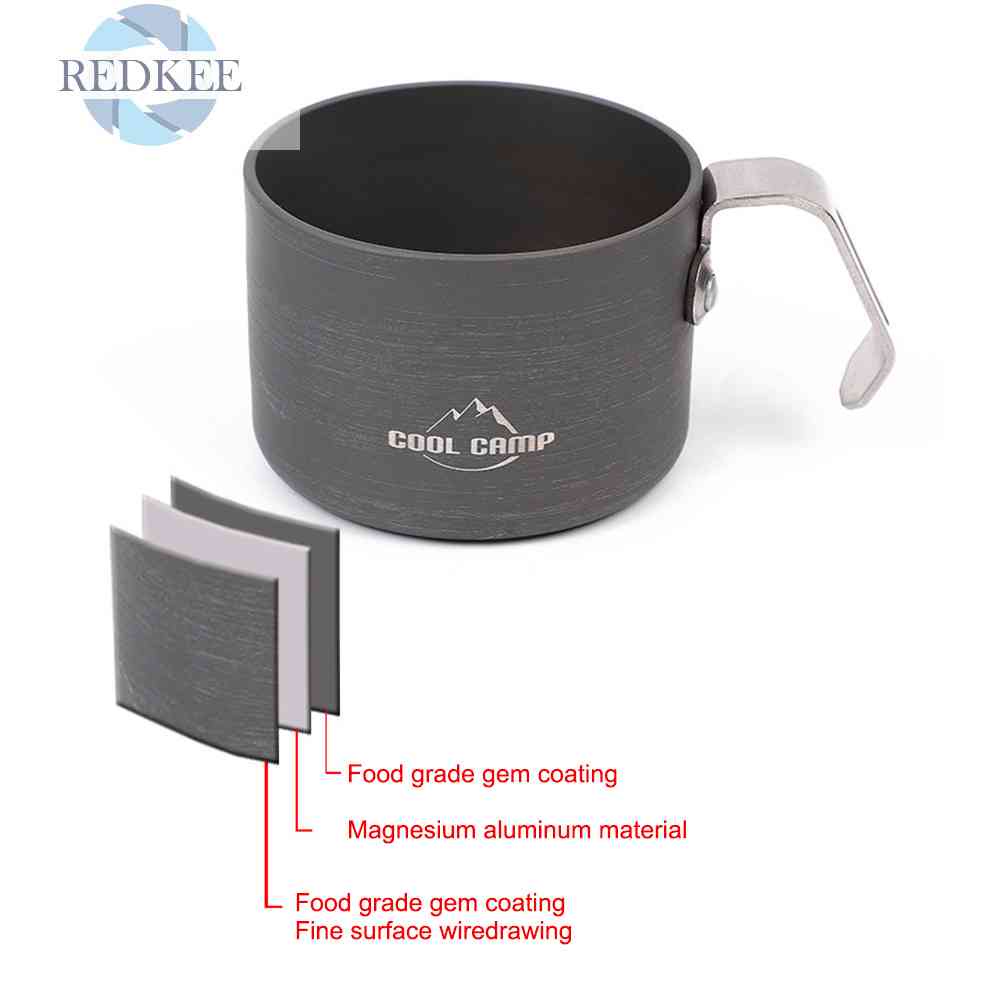 Cốc Cà Phê Bằng Thép Không Gỉ Có Tay Cầm Tiện Dụng