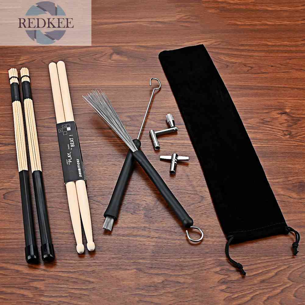 Bộ Dùi Trống 5A Bằng Gỗ Phong Kèm Túi Đựng