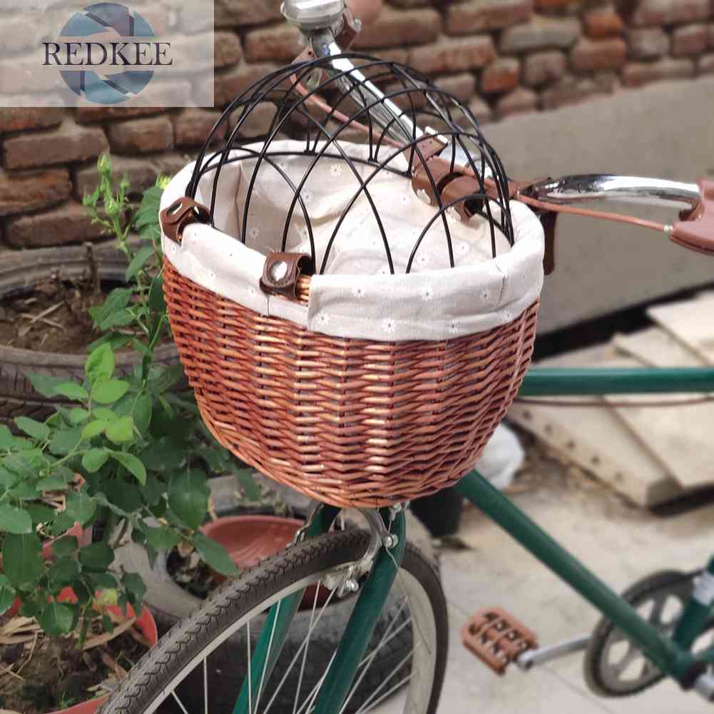 Giỏ Đựng Thú Cưng Gắn Ghi Đông Xe Đạp Tiện Dụng