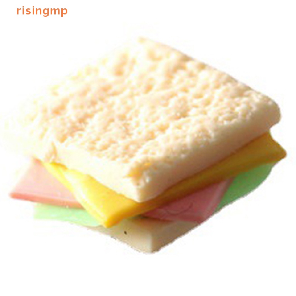 1 Bộ Đĩa Đựng Bánh Sandwich / Sữa / Thức Ăn Sáng Mini Trang Trí Nhà Búp Bê