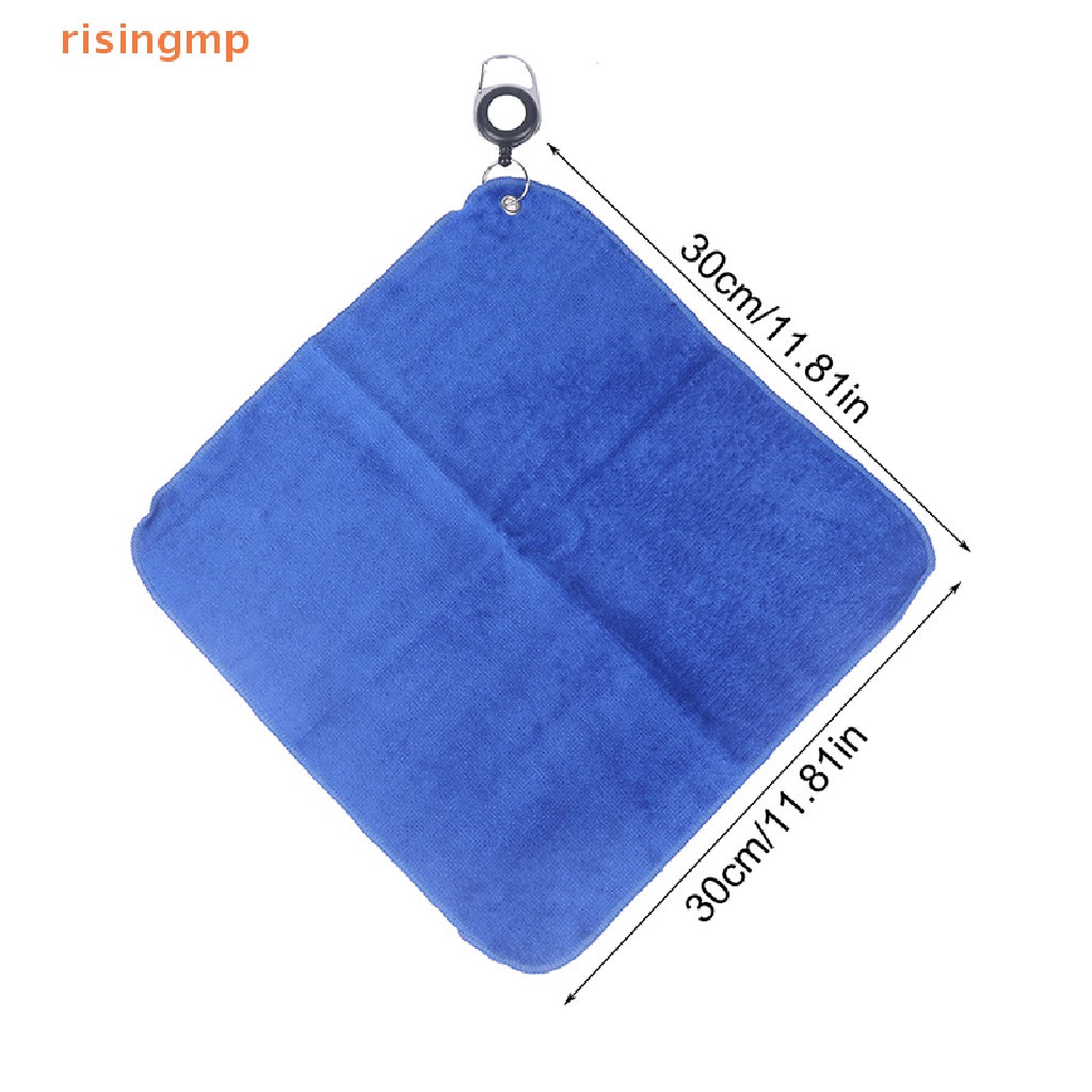 1 Khăn Lau Gậy Đánh Golf Bằng Sợi Micro 30 * 30cm Kèm Móc Treo Tiện Dụng