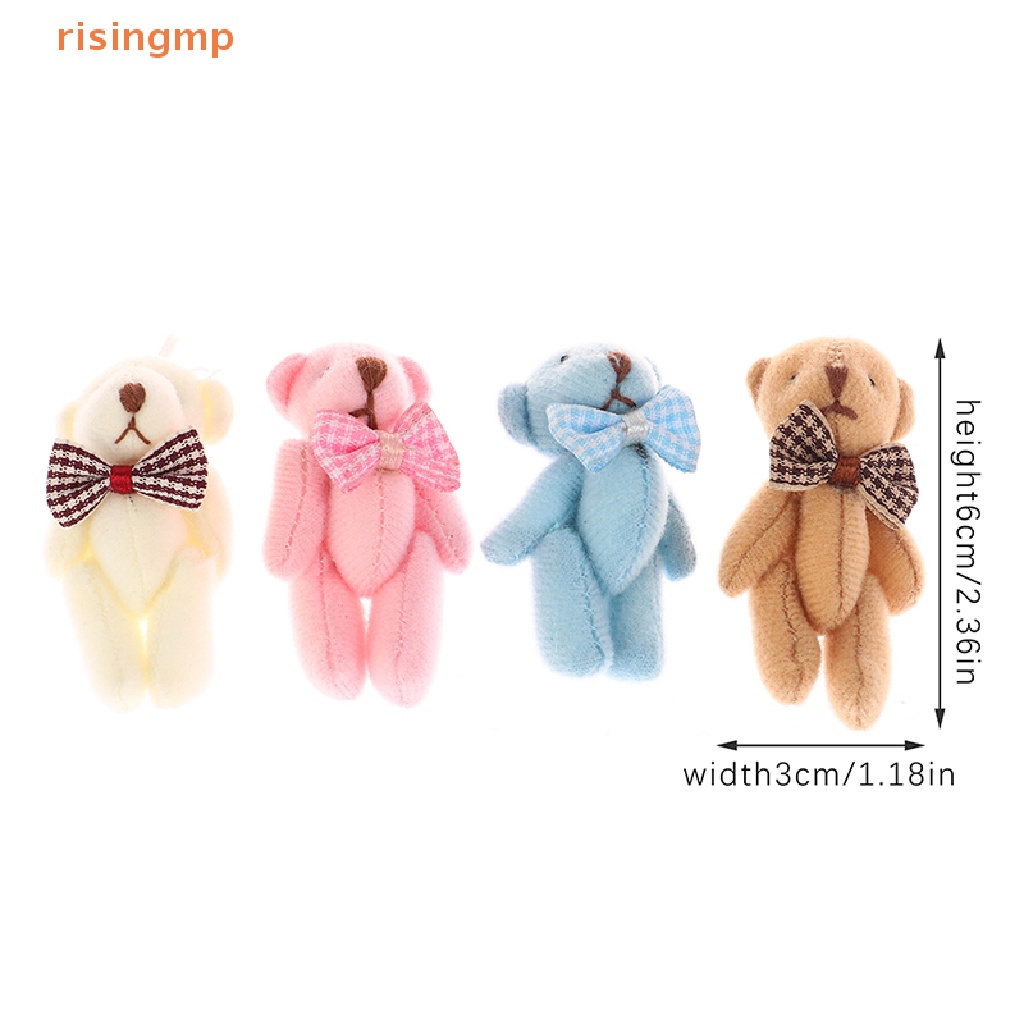 Gấu Nhồi Bông 6CM Đeo Cà Vạt Dễ Thương