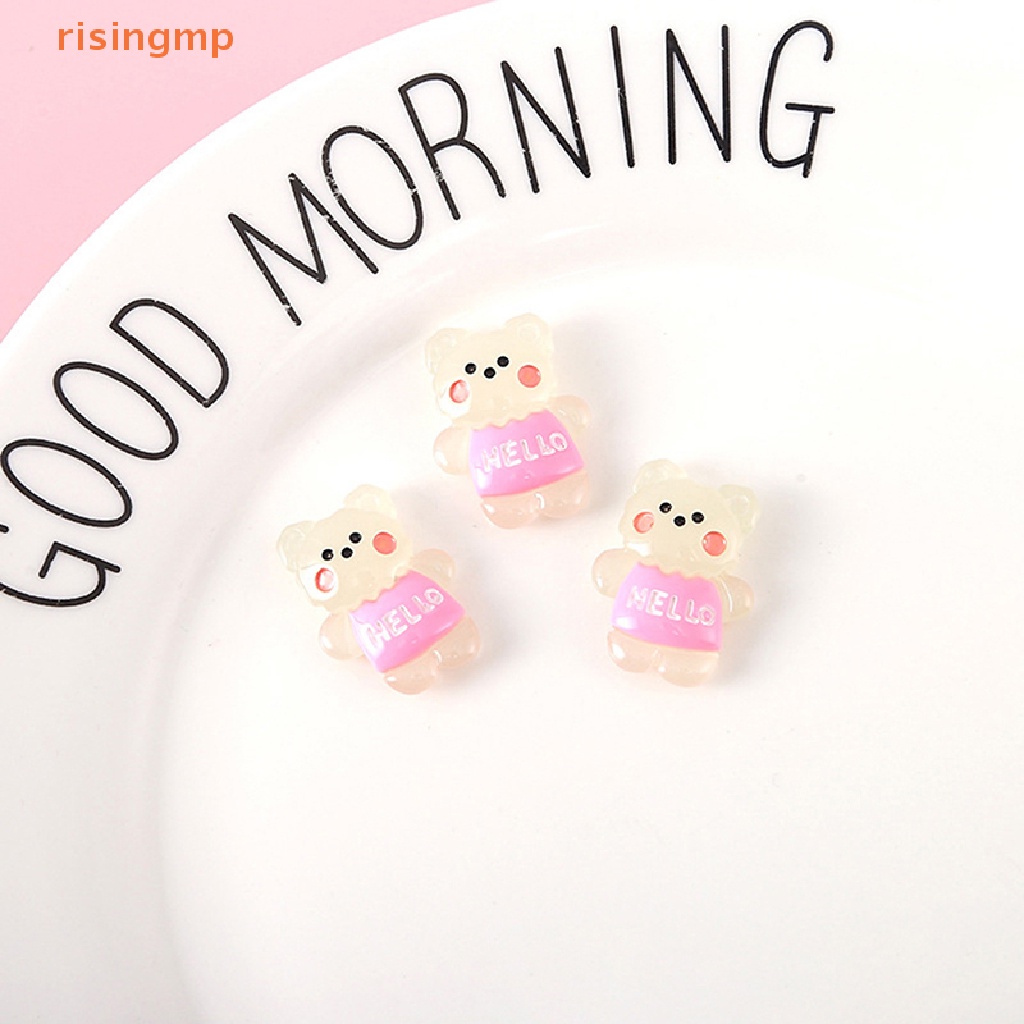 Bộ 2 Gấu Nhựa Phát Quang Dùng Làm Đồ Trang Sức Thủ Công DIY