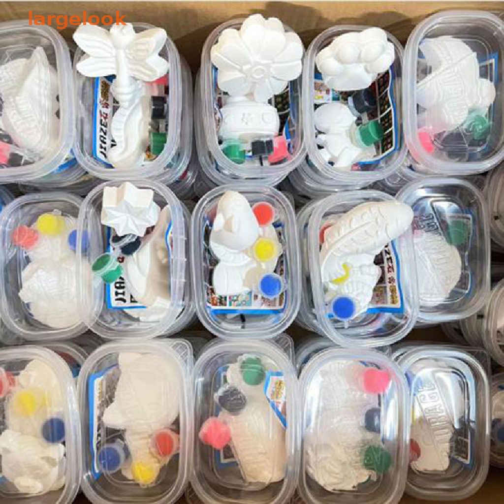 Móc Khóa Búp Bê Thạch Cao Vẽ Tay DIY Sáng Tạo Cho Bé