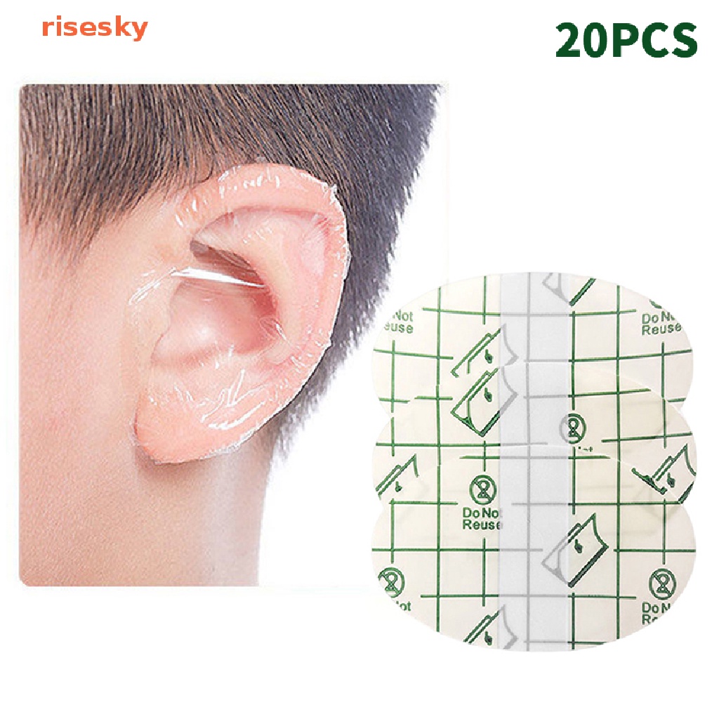 Set 20 Mũ Bơi Bằng Nhựa Bảo Vệ Tai Chống Thấm Nước Khi Nhuộm Tóc Cho Bé