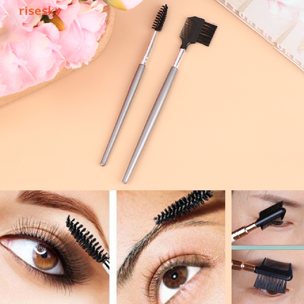 Set 2 Lược Chải Lông Mi / Lông Mày Trang Điểm Tiện Dụng