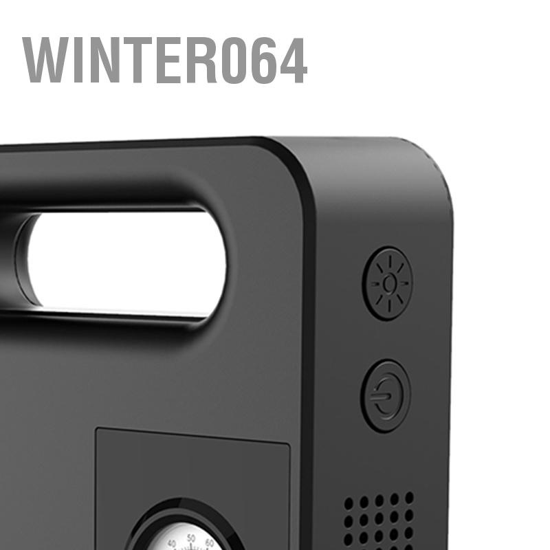 Winter064 Máy Bơm Hơi Lốp Xe 12V Màn Hình Hiển Thị Kỹ Thuật Số Đèn LED Di Động Cho Ô Tô