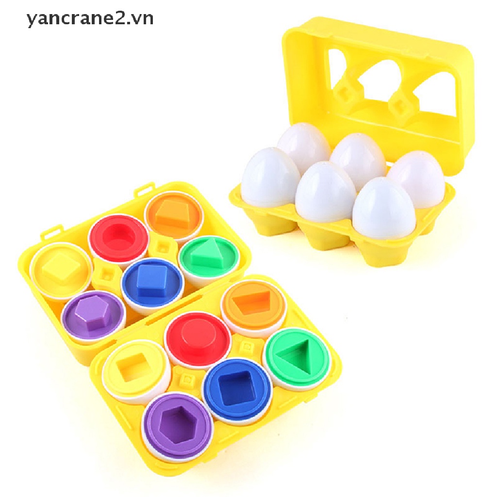 Bộ 6 Quả Trứng Thông Minh 3D Đồ Chơi Giáo Dục Montessori {yancrane2.vn}