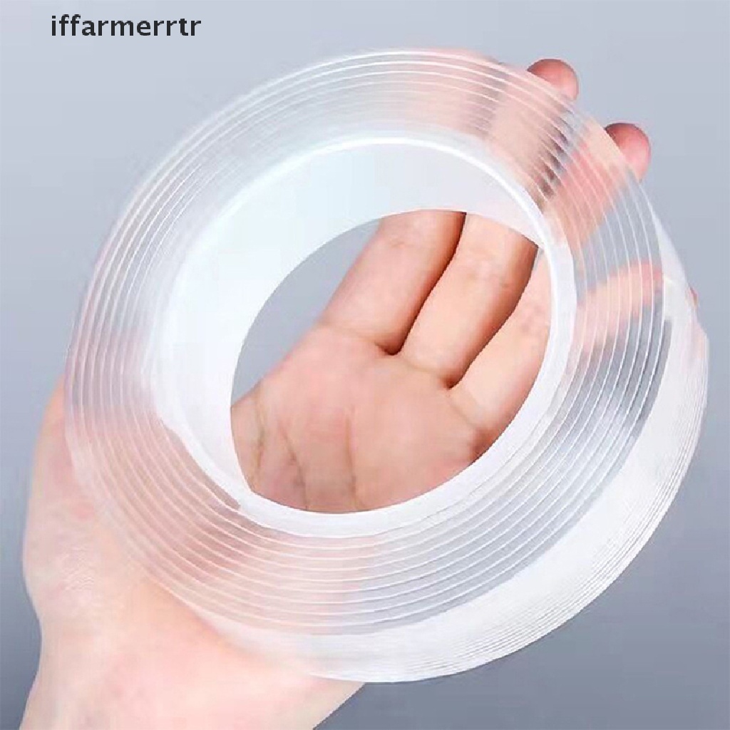 Băng Keo Hai Mặt Nano Trong Suốt Chống Nước 1 / 2 / 3 / 5M