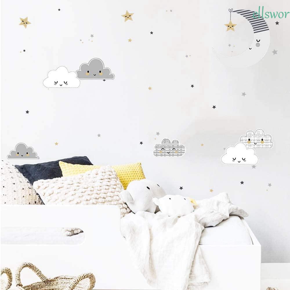 Sticker Dán Tường Tự Dính Họa Tiết Dễ Thương Bắt Mắt