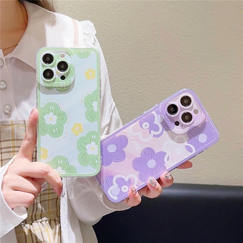 Back Casing For Samsung Galaxy S23 Ultra FE Plus M53 M52 M51 M33 M23 M11 A42 A71 4G 5G A51 A11 A21S A31 A01 A70 A50 A50S A30S A20 A30 A10 Note 10 ins Oil Painting Flower Case 1STD 36