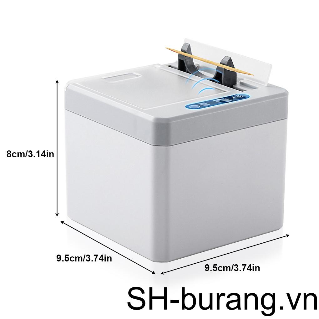 Hộp Đựng Tăm Xỉa Răng Tự Động Thông Minh Dùng Pin Màu Xanh Dương Đậm