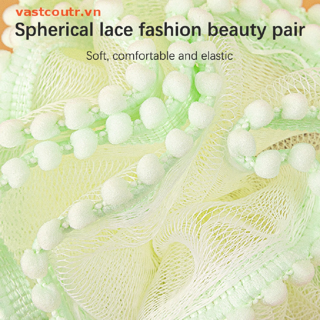 Bông Tắm Ngọc Trai Có Ren Mềm Mại Tiện Dụng Cho Người Lớn Và Trẻ Em