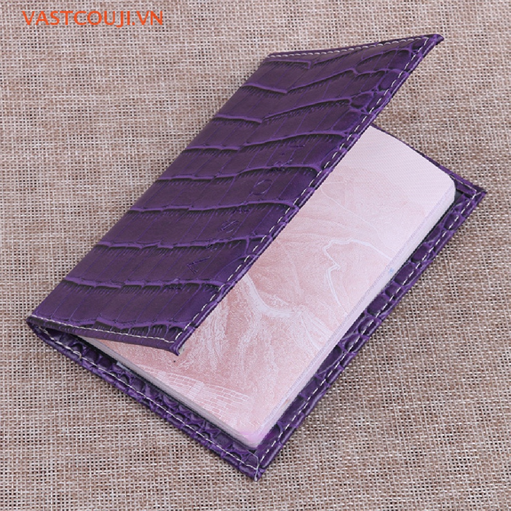 Ví Da PU Vân Da Cá Sấu Đựng Hộ Chiếu / Thẻ ID / Hộ Chiếu Du Lịch Tiện Lợi