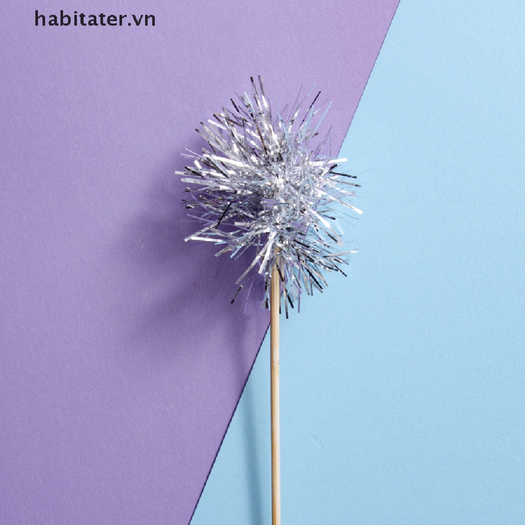 Set 10 Tăm Xỉa Răng Hình Pháo Hoa Trang Trí Bánh Cupcake