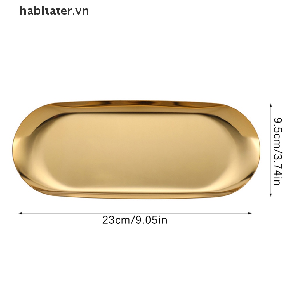 Đĩa Đựng Thức Ăn Tráng Miệng Bằng Thép Không Gỉ