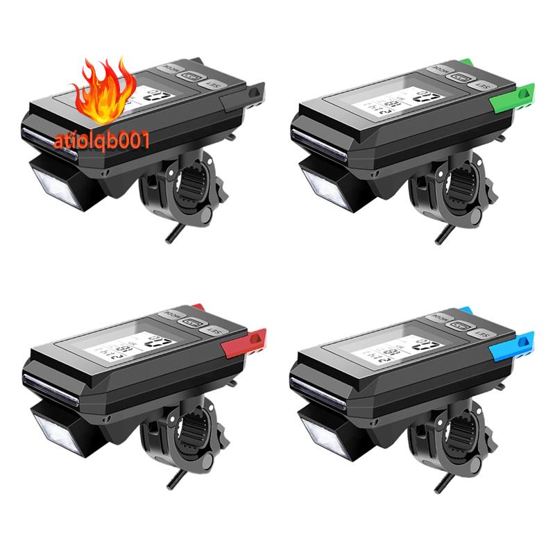 Đồng Hồ Không Dây Tích Hợp Đèn Và Còi Gắn Xe Đạp Tiện Dụng