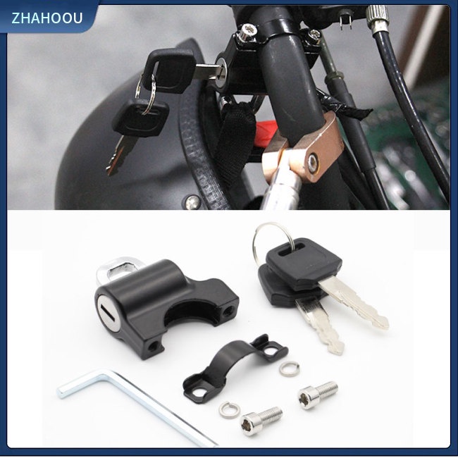 ☃Nhà Cửa☃ Khóa Cố Định Tay Lái Xe Máy Mũ Bảo Hiểm Chống Trộm Đa Năng