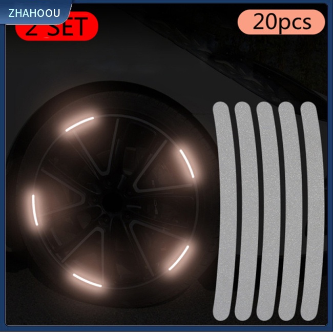 ☃Nhà Cửa☃ Bộ 20 Miếng Dán Phản Quang 3d Trang Trí Bánh Xe Hơi