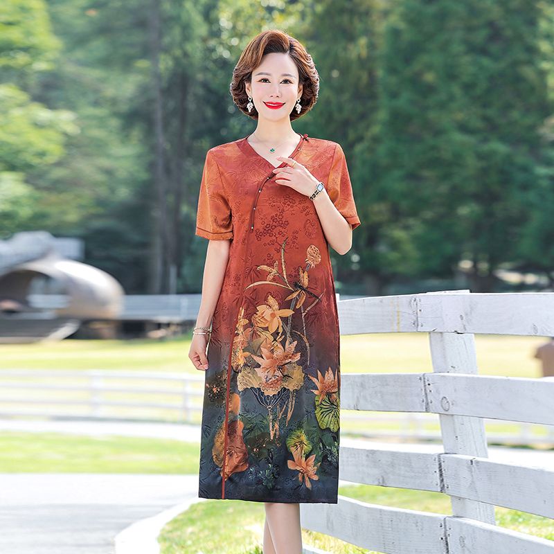 Đầm Dáng Rộng Che Bụng Cỡ Lớn Thời Trang Mùa Hè Xinh Xắn Cho Nữ