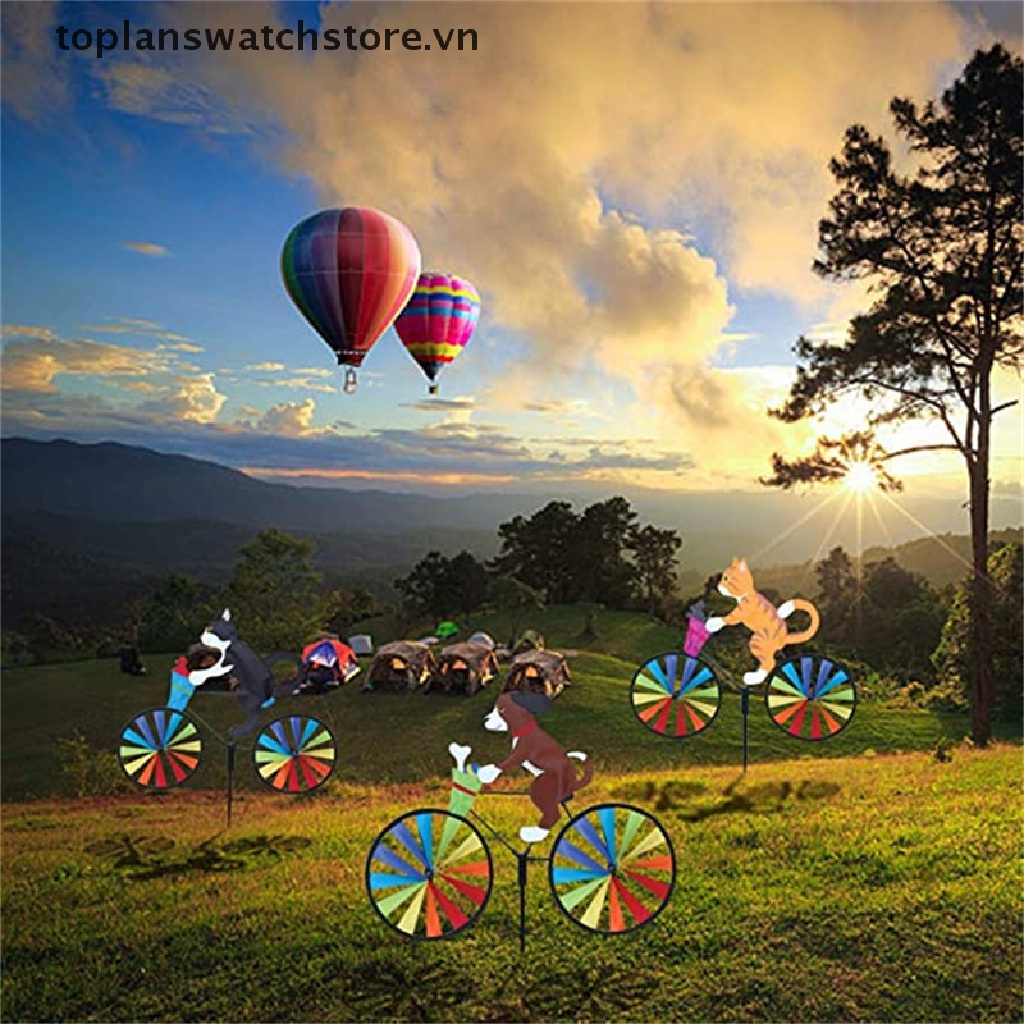 Toplanswatchstore Đồ Chơi Trang Trí Vườn Hình Động Vật Xe Đạp 3D DIY