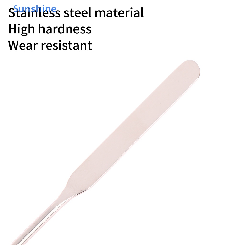 1 Dụng Cụ Trộn Trang Điểm Móng Tay Hai Đầu Bằng Thép Không Gỉ
