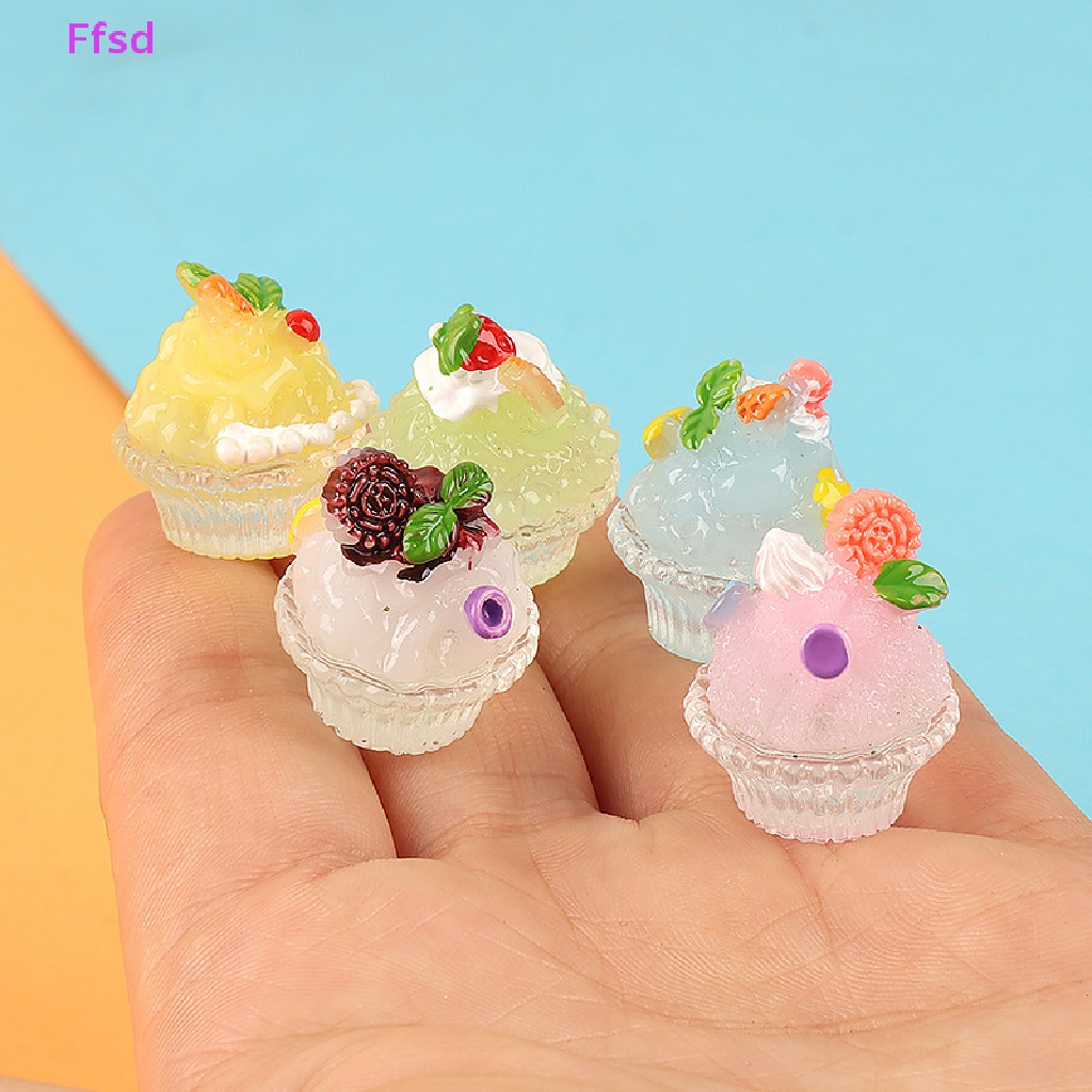 {Ffsd} Set 5 Phụ Kiện Resin Phát Quang Trang Trí Nghệ Thuật DIY