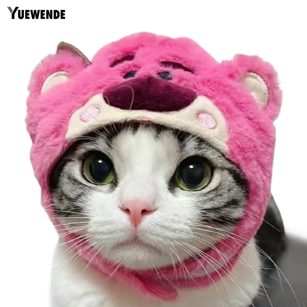Mũ Đội Trọng Lượng Nhẹ Họa Tiết Hoạt Hình Vui Nhộn Dành Cho Chó Mèo