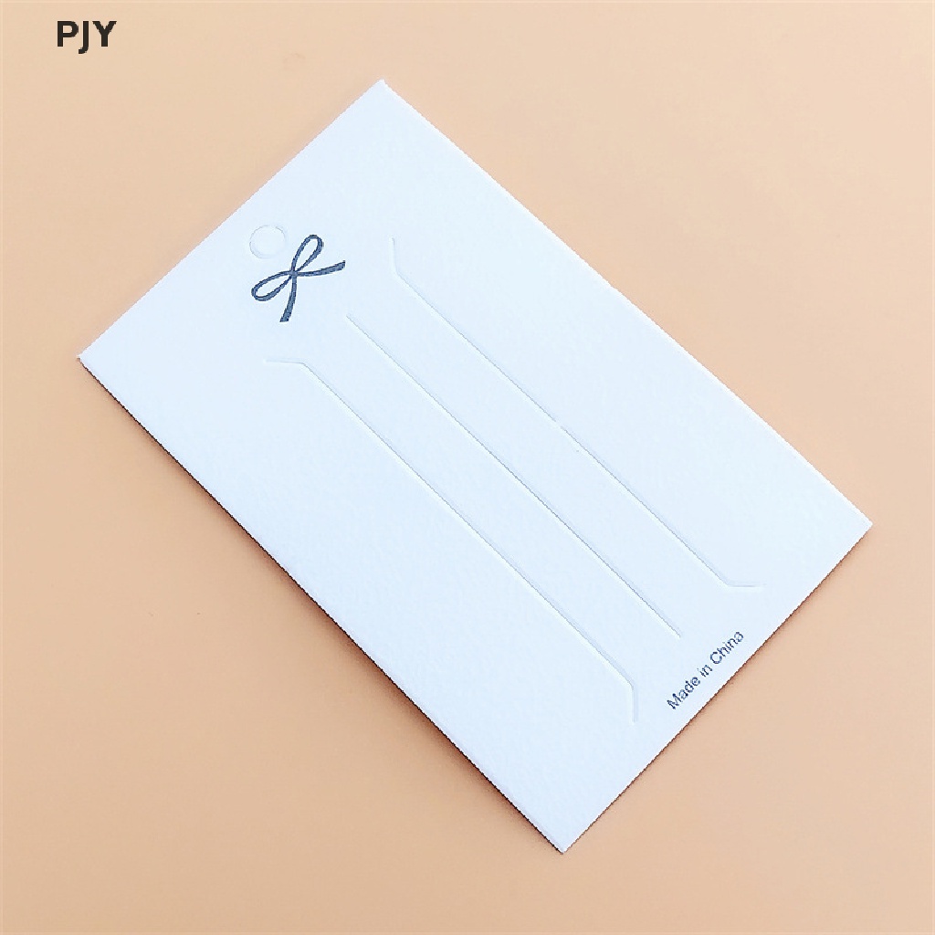 Set 50 Thẻ Kẹp Tóc Trưng Bày Màu Trắng PJ