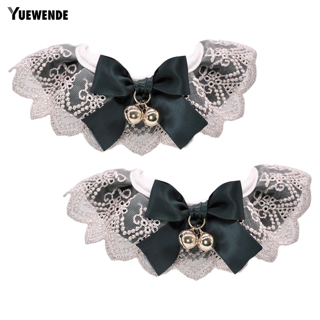 Yếm Vải Cotton Polyester Phối Ren Dành Cho Thú Cưng