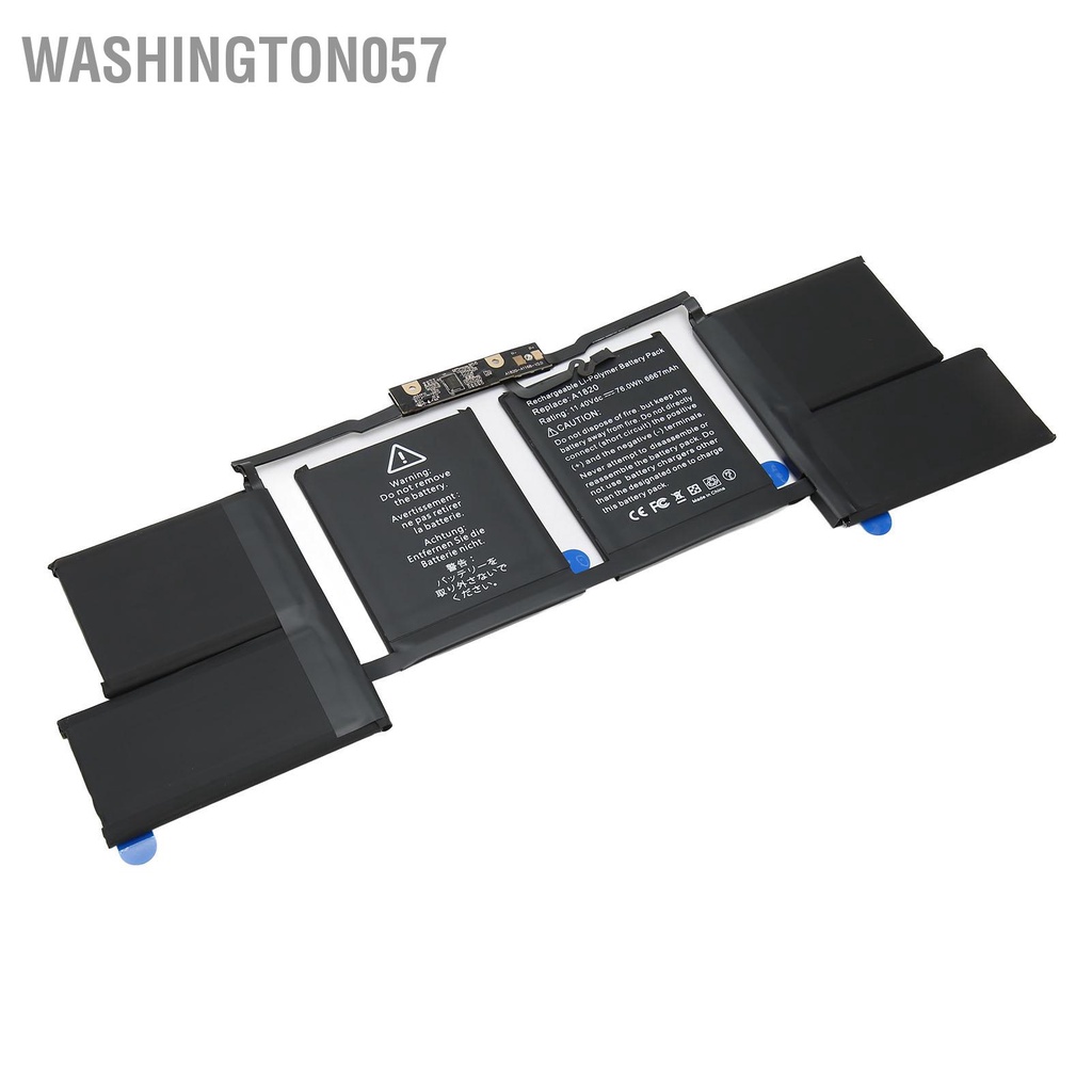 Washington057 Pin Laptop Thay Thế 11.4V 76Wh 6667MAh Ổn Định An Toàn Cho OS X Pro 15in A1707 A1820