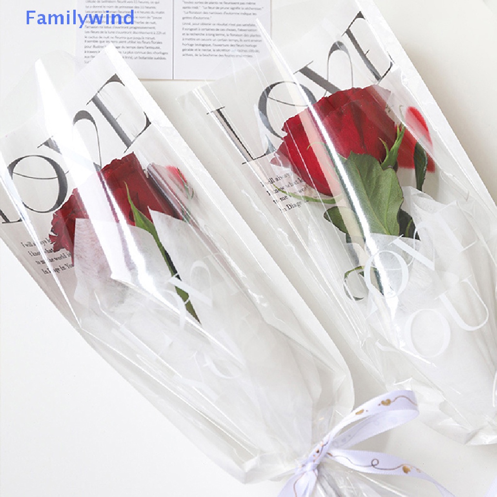 Set 20 Túi Nhựa Đựng Hoa Hồng Trong Suốt Tiện Dụng