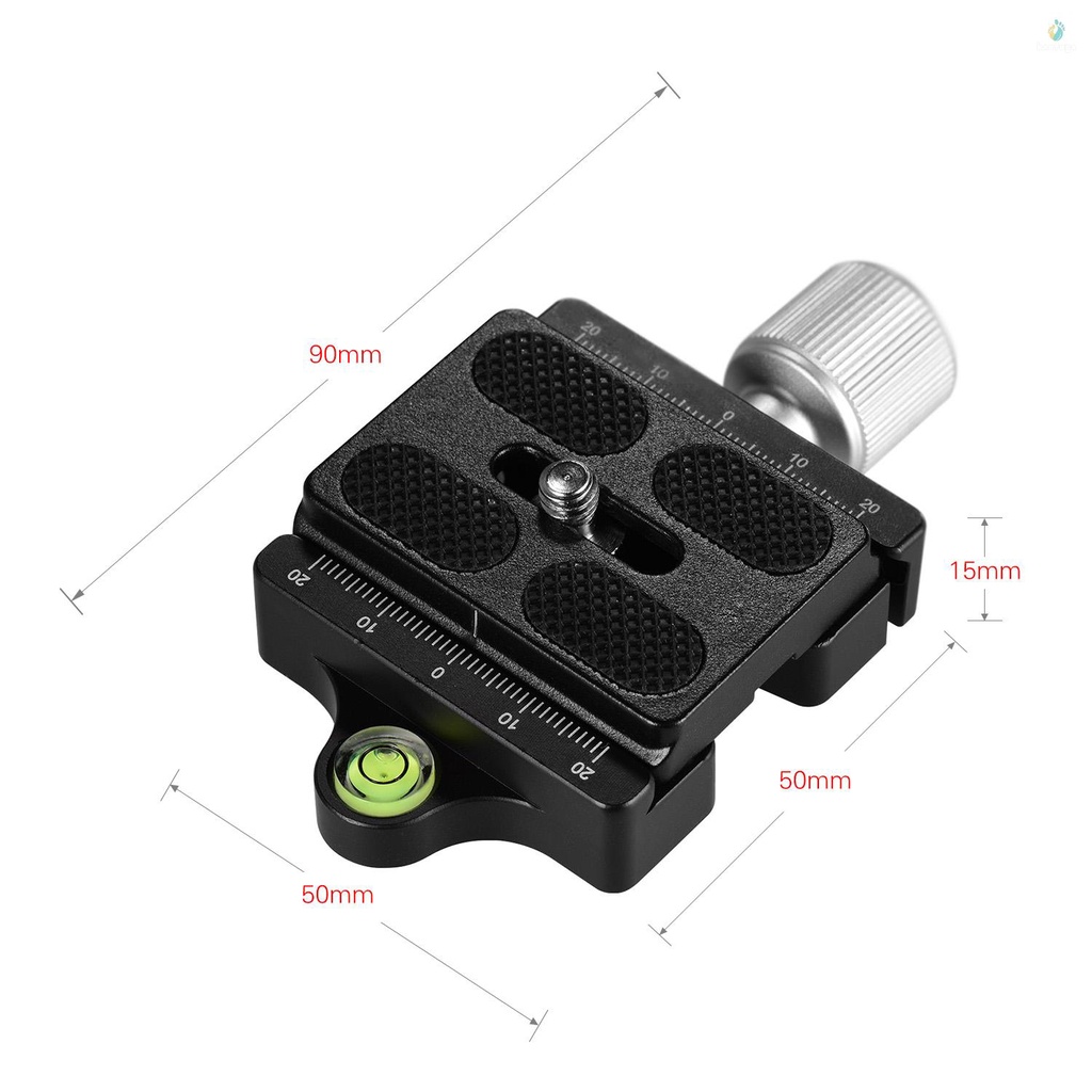 Kẹp Máy Ảnh Andoer DC-50P Bằng Hợp Kim Nhôm Tháo Lắp Nhanh Tiêu Chuẩn Arca Swiss