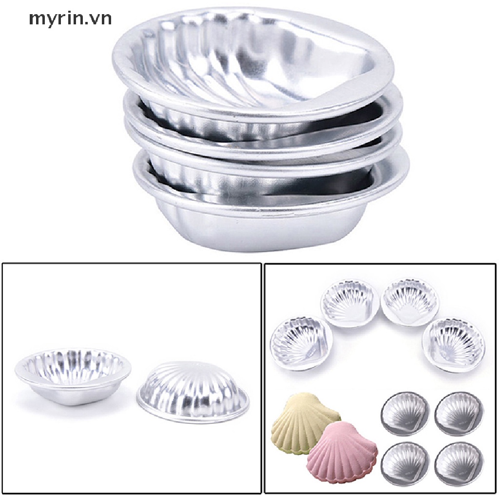 Set 5 Khuôn Làm Bánh Hình Vỏ Sò Bằng Hợp Kim Nhôm