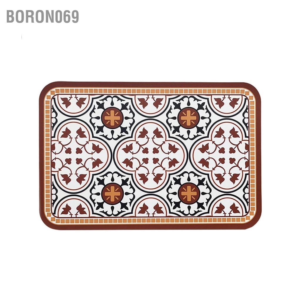 Boron069 Bàn cách nhiệt Mat PVC Kết cấu hai mặt Placemat cho nhà bếp hàng khách sạn