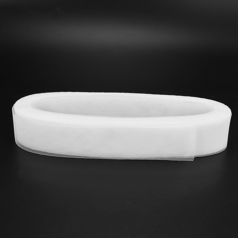 Cuộn Lưới Cứng 50mm 50Yards Màu Trắng Dùng Làm Đầm Cưới