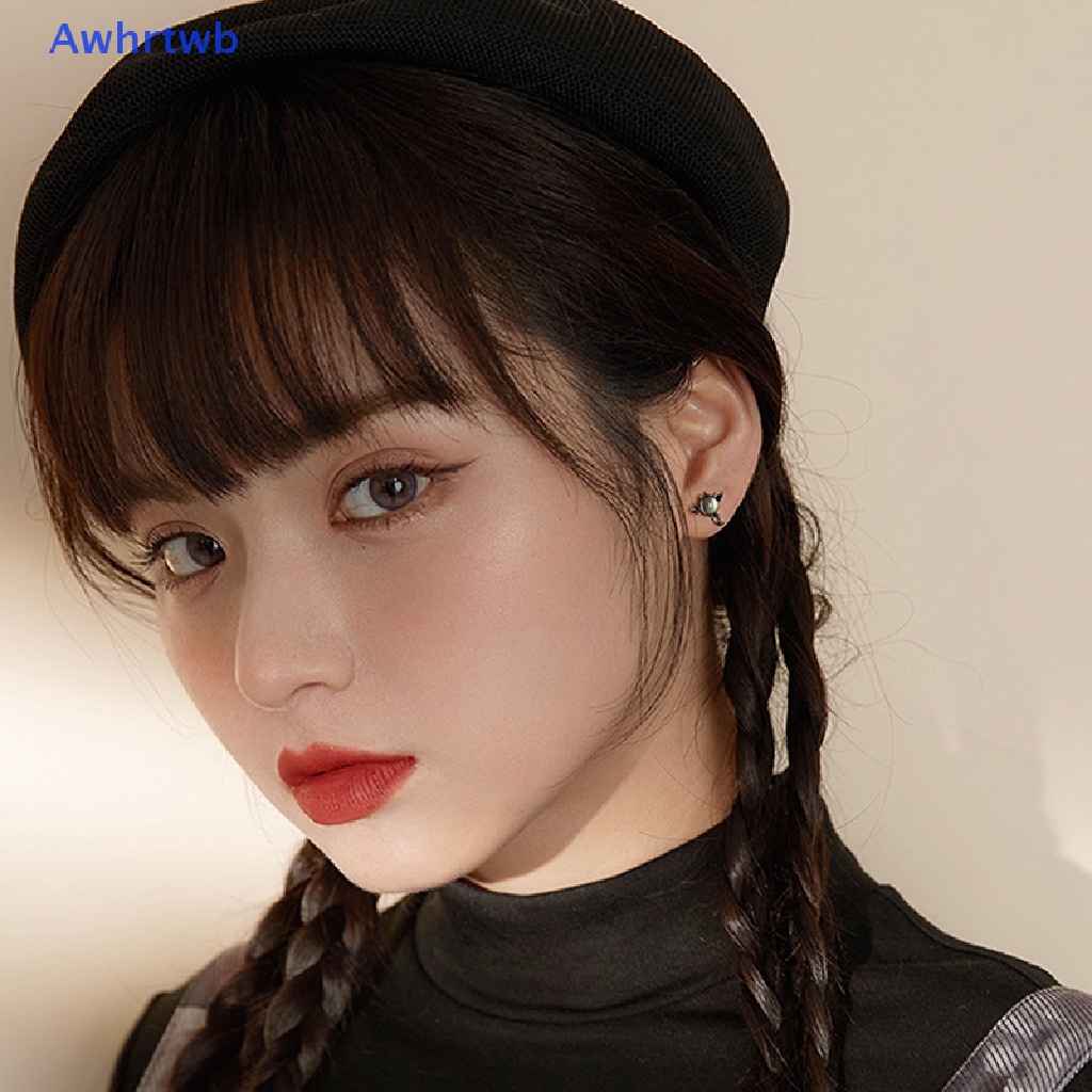 1 Cặp Bông Tai Hình Thiên Thần Màu Gradient Bằng Kim Loại Thời Trang Cho Nữ Mới