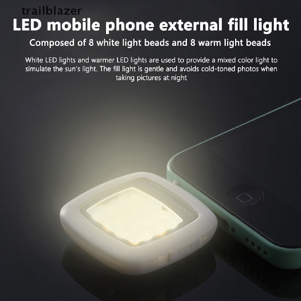 Đèn LED Hỗ Trợ Chụp Ảnh Selfie Cho Điện Thoại Có Thể Sạc Lại Được