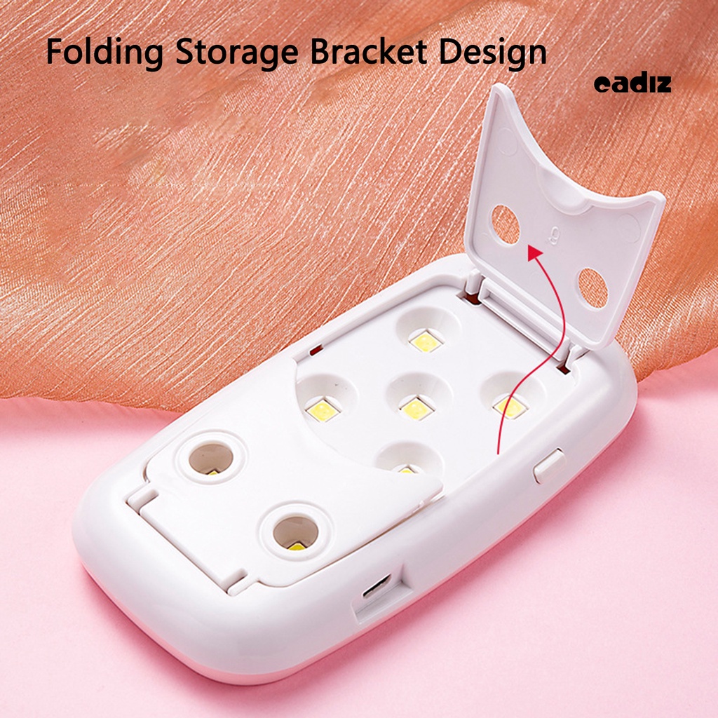 Đèn Sấy Khô Móng Tay 8 Bóng Công Suất Cao Màu Đen Thiết Kế Dạng Gập Tiện Dụng