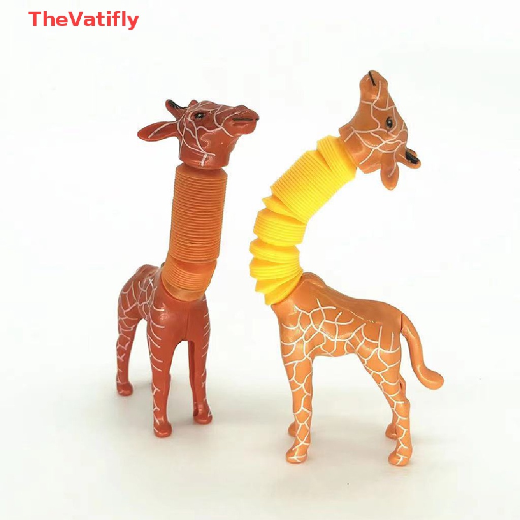 Đồ Chơi Lắp Ráp Ống Hút Hình Hươu Cao Cổ Hoạt Hình Mới Lạ